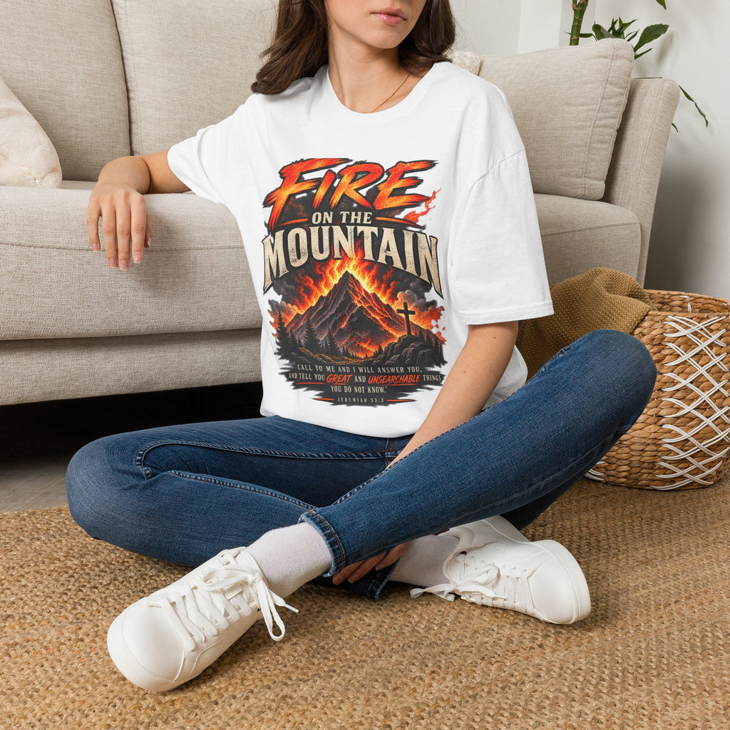 Fire On The Mountain Unisex Christian T-Shirt