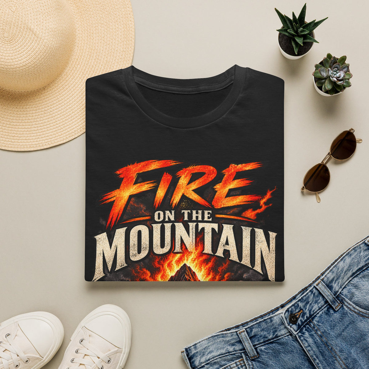 Fire On The Mountain Unisex Christian T-Shirt