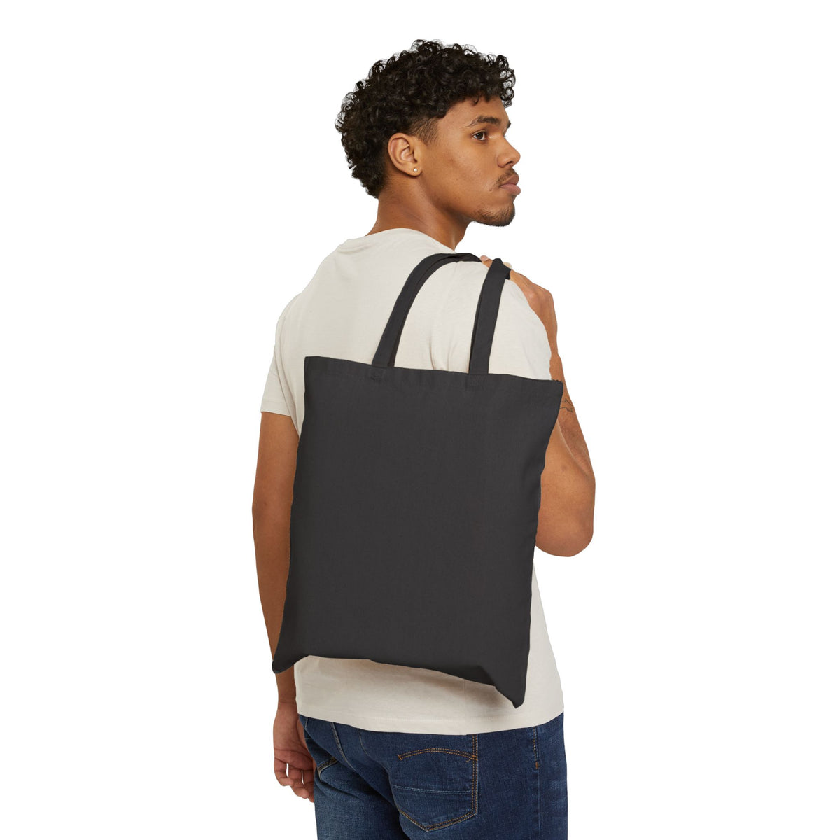 Canvas Tote — “Just a Girl Who Decided to Trust God” Faith Cowgirl Tote