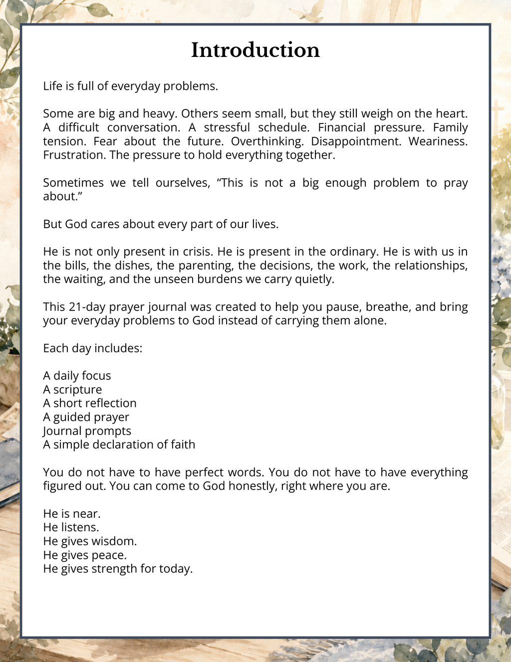 Woman's Prayer Journal