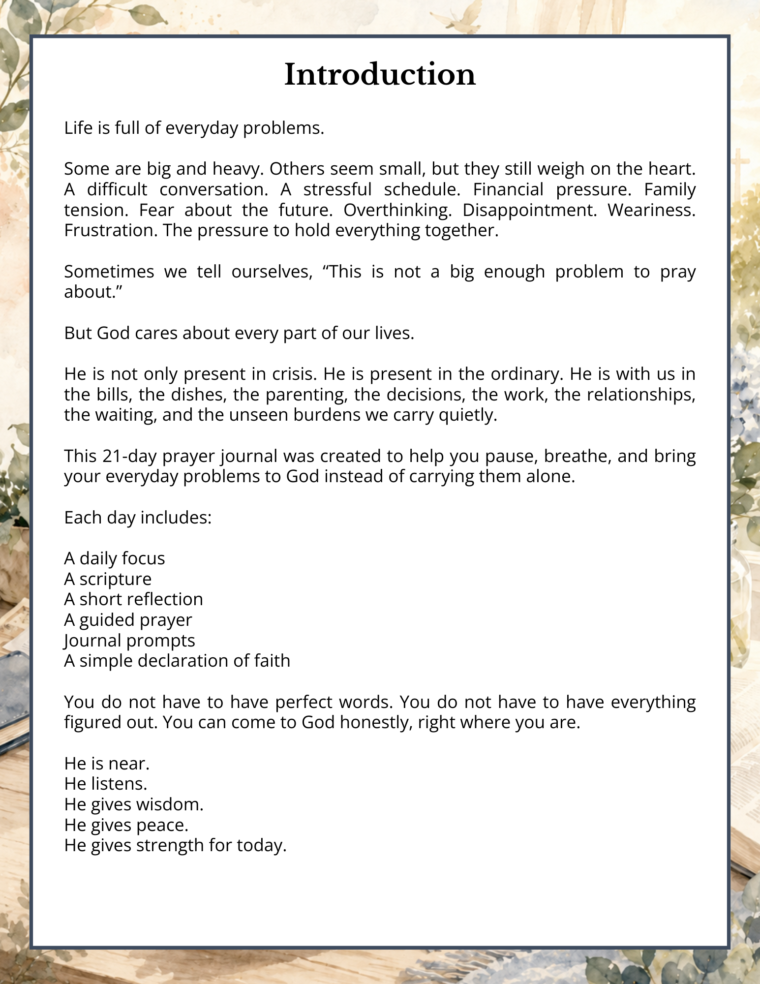 Woman's Prayer Journal