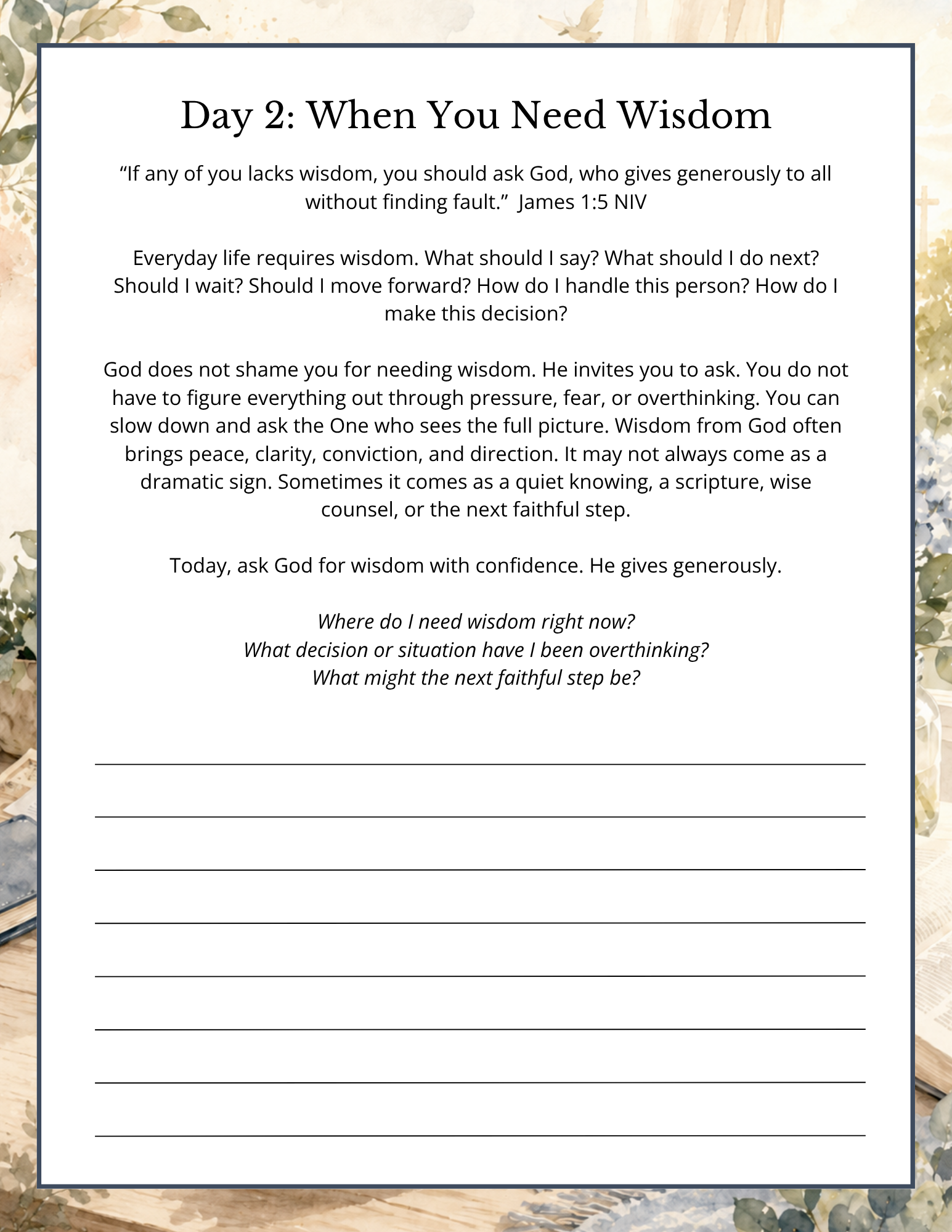 Woman's Prayer Journal
