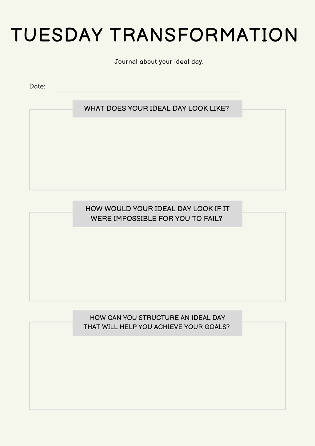 Personal Journaling Planner