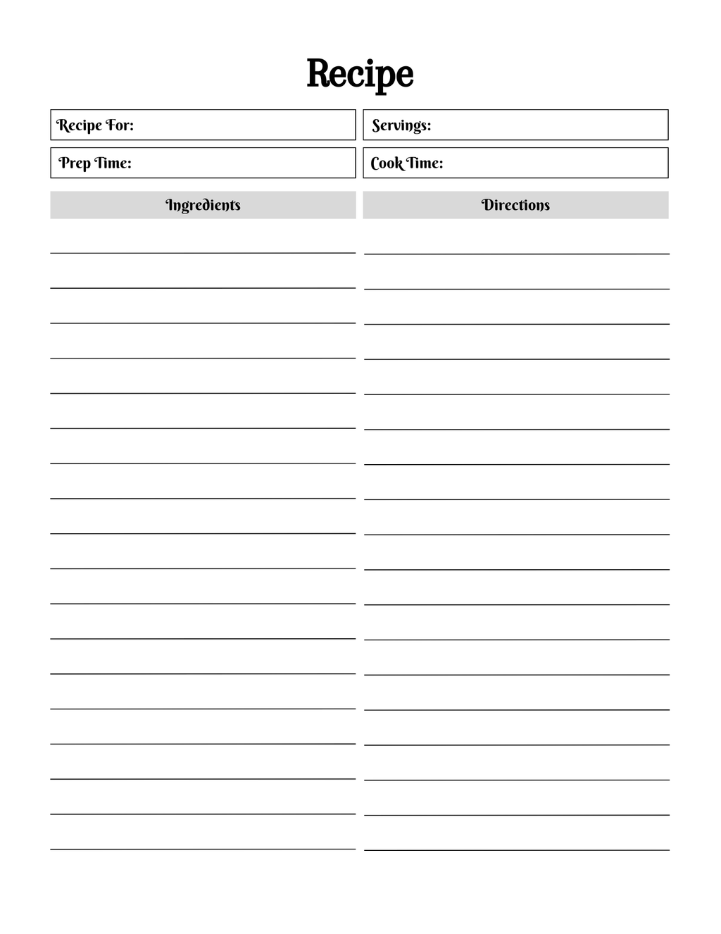 Ultimate Meal Planner--Printable & Digital Meal Planner
