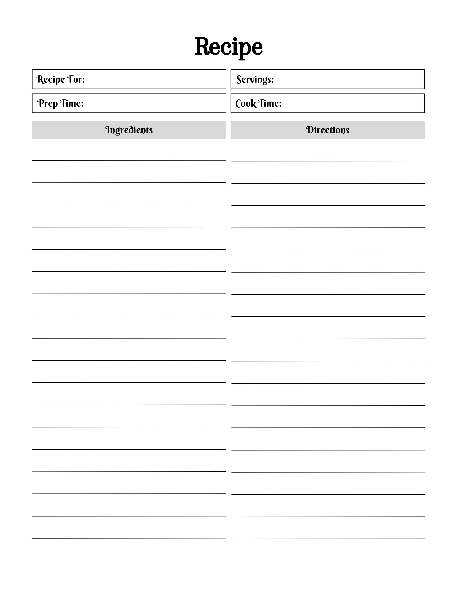 Ultimate Meal Planner--Printable & Digital Meal Planner
