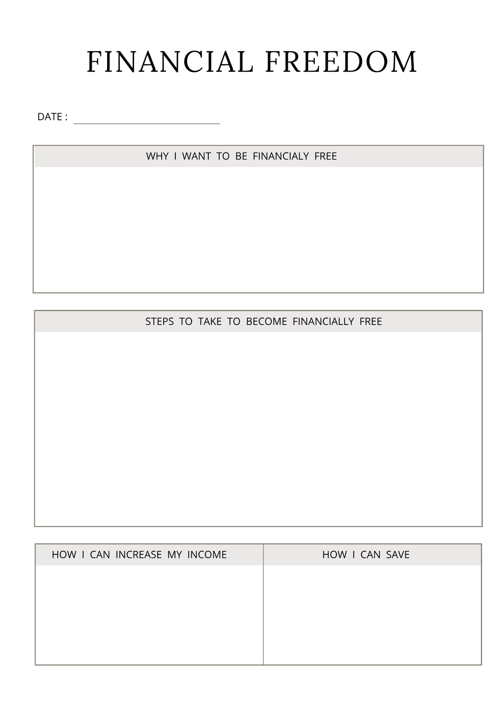 Money Mindset Journal
