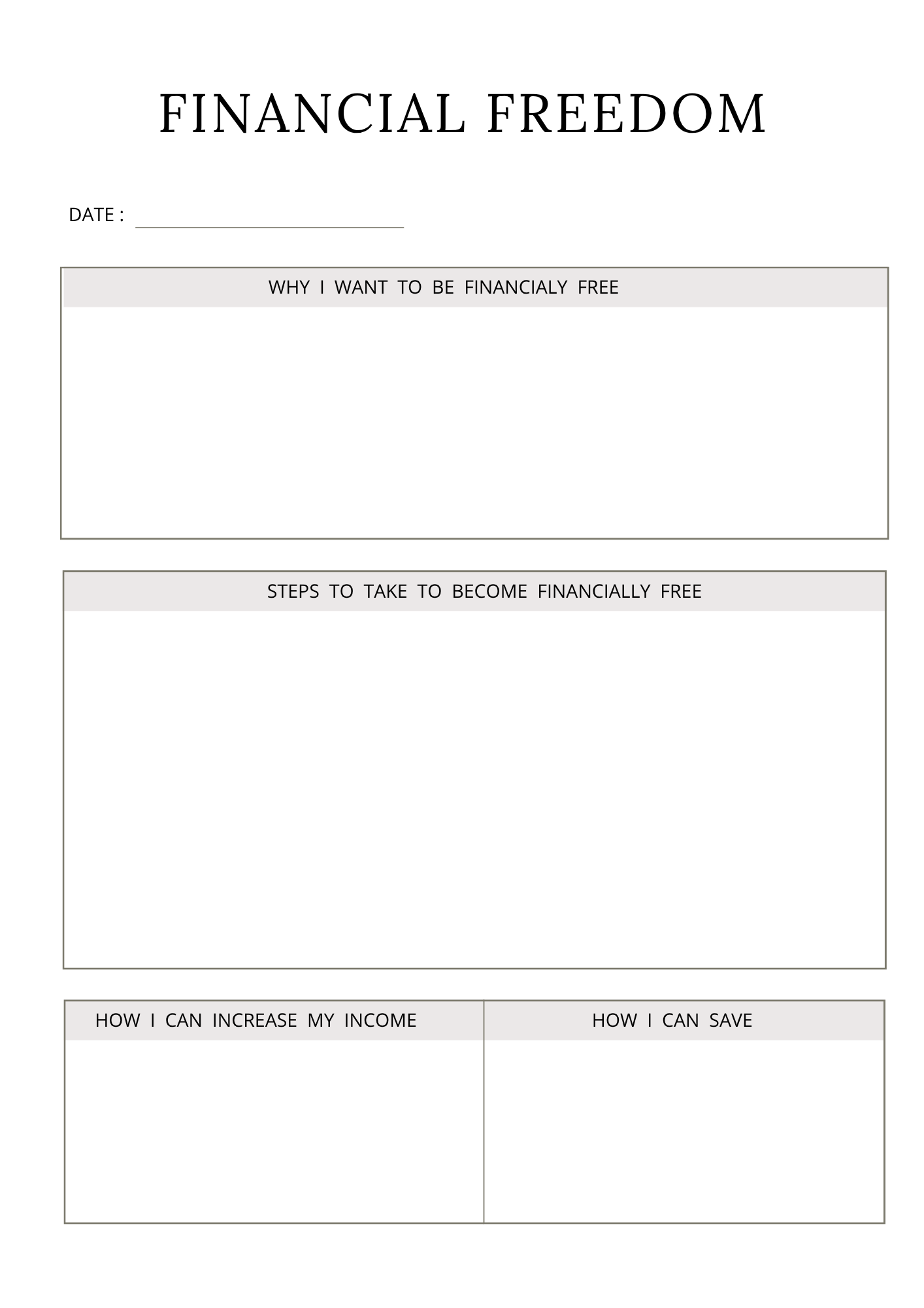 Money Mindset Journal