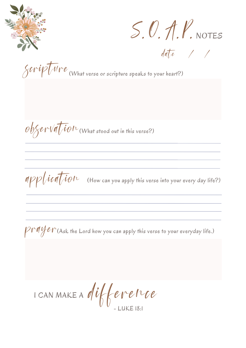 Faith & Bible Study Planner