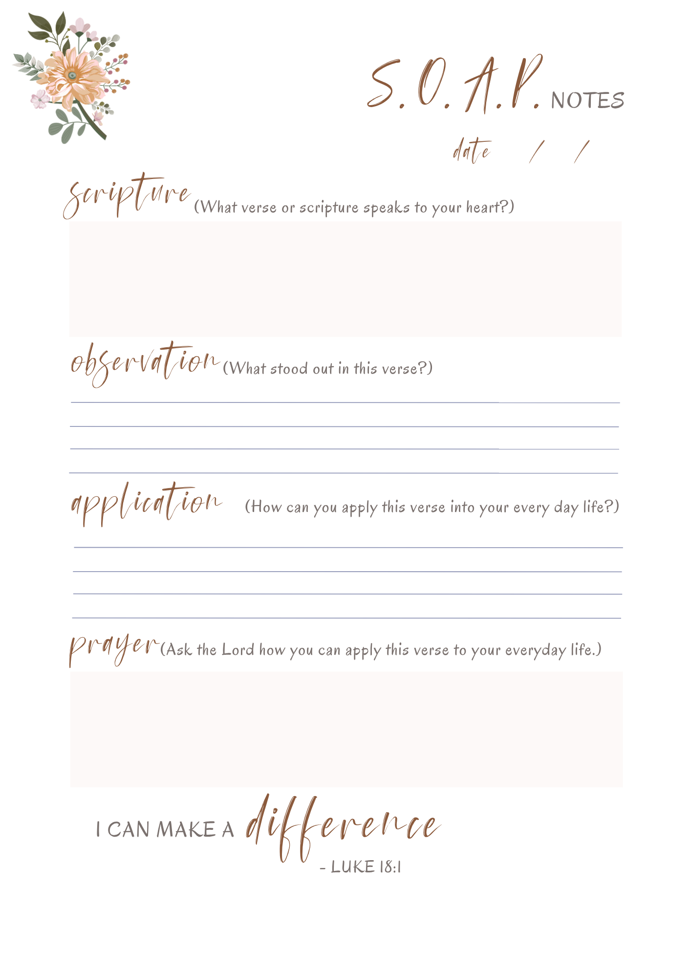 Faith & Bible Study Planner