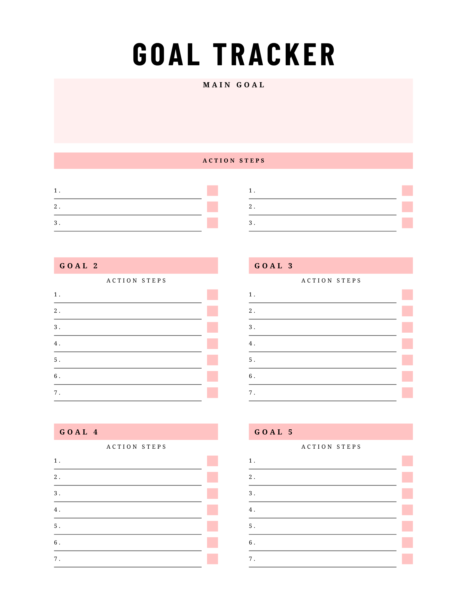 Ultimate Goal Planner – Printable &amp; Digital Success Planner