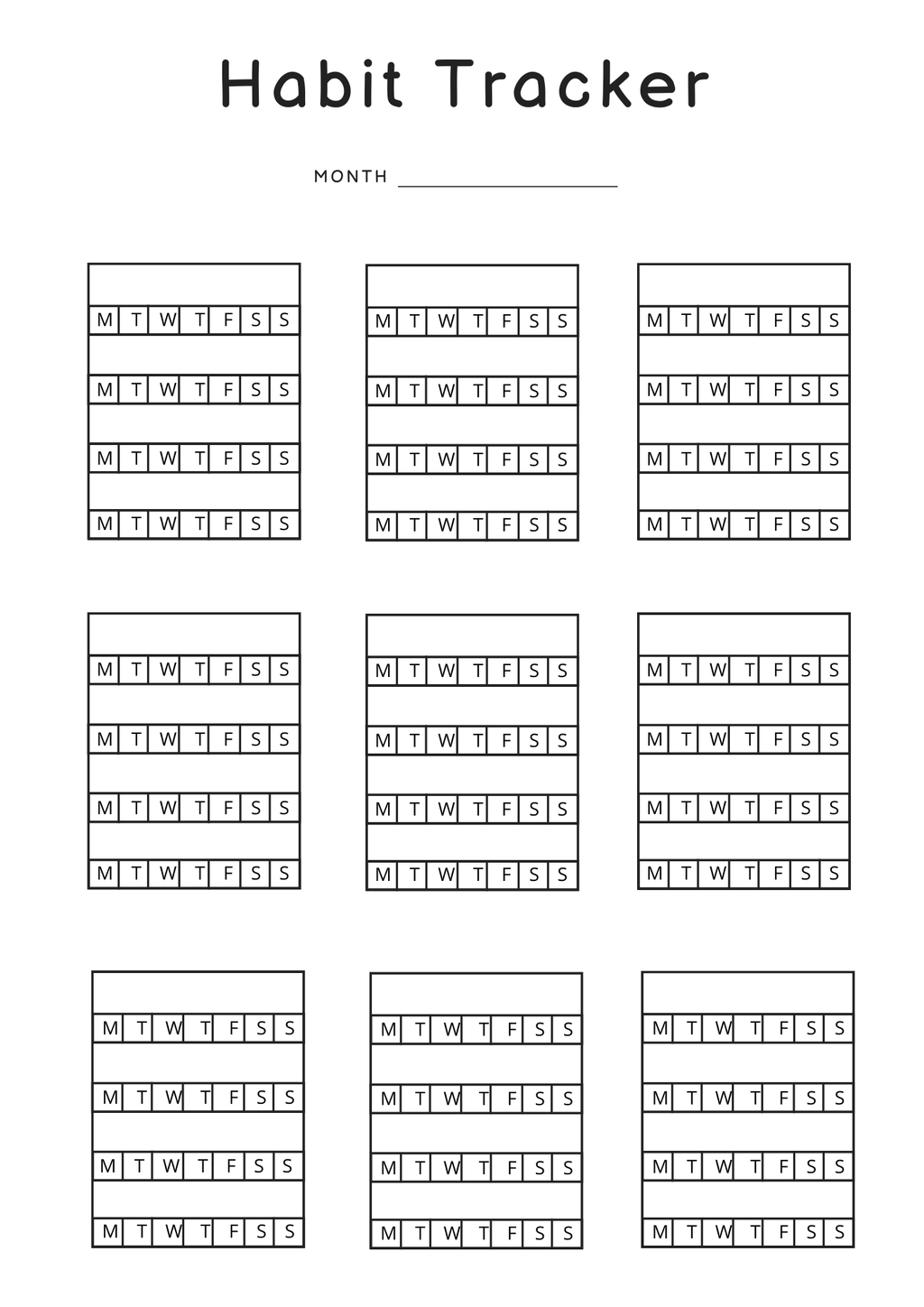 Ultimate Habit Tracker – Printable &amp; Digital Habit Planner