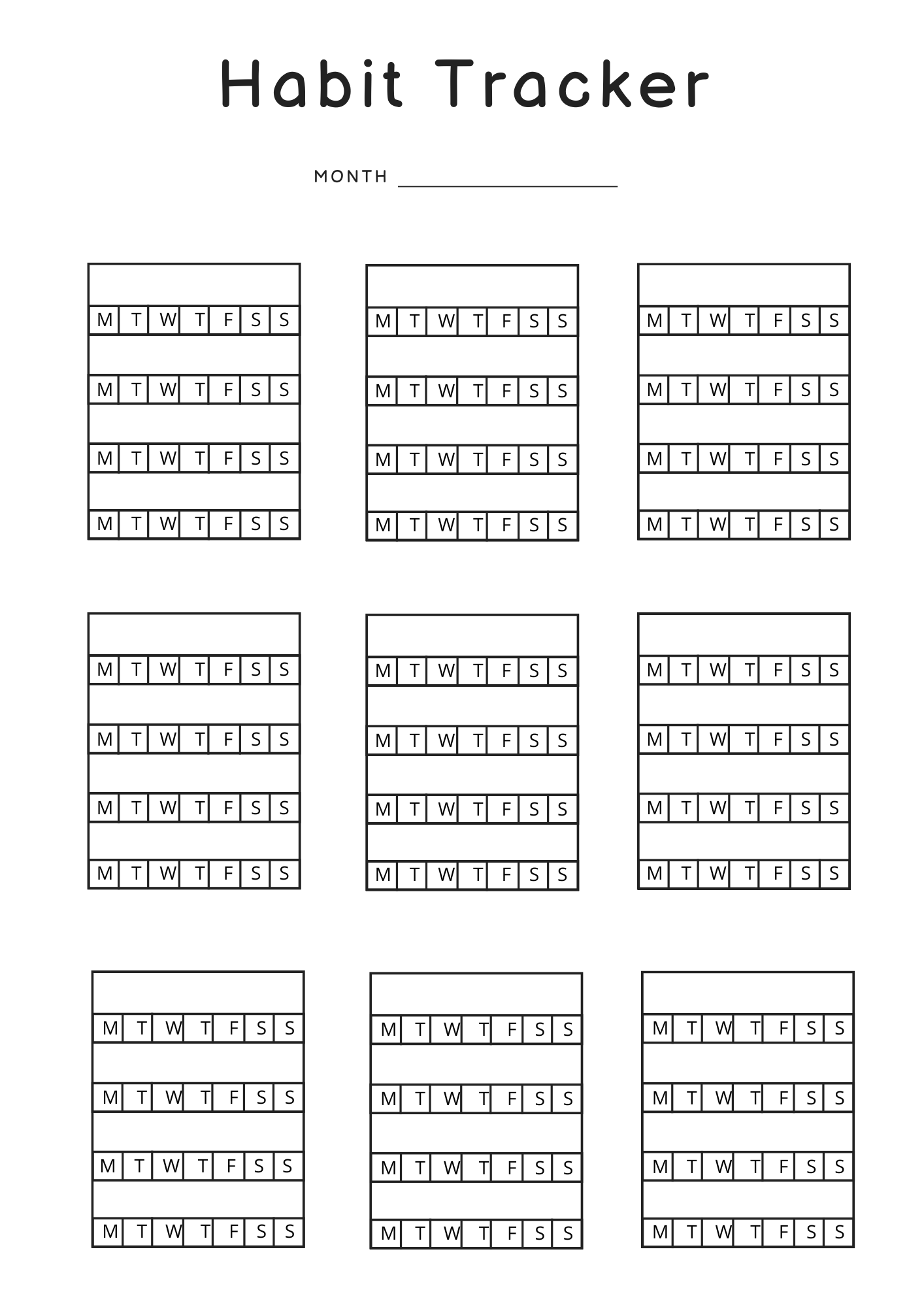 Ultimate Habit Tracker – Printable &amp; Digital Habit Planner