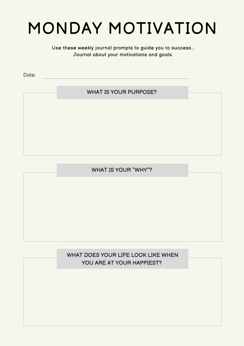 Personal Journaling Planner