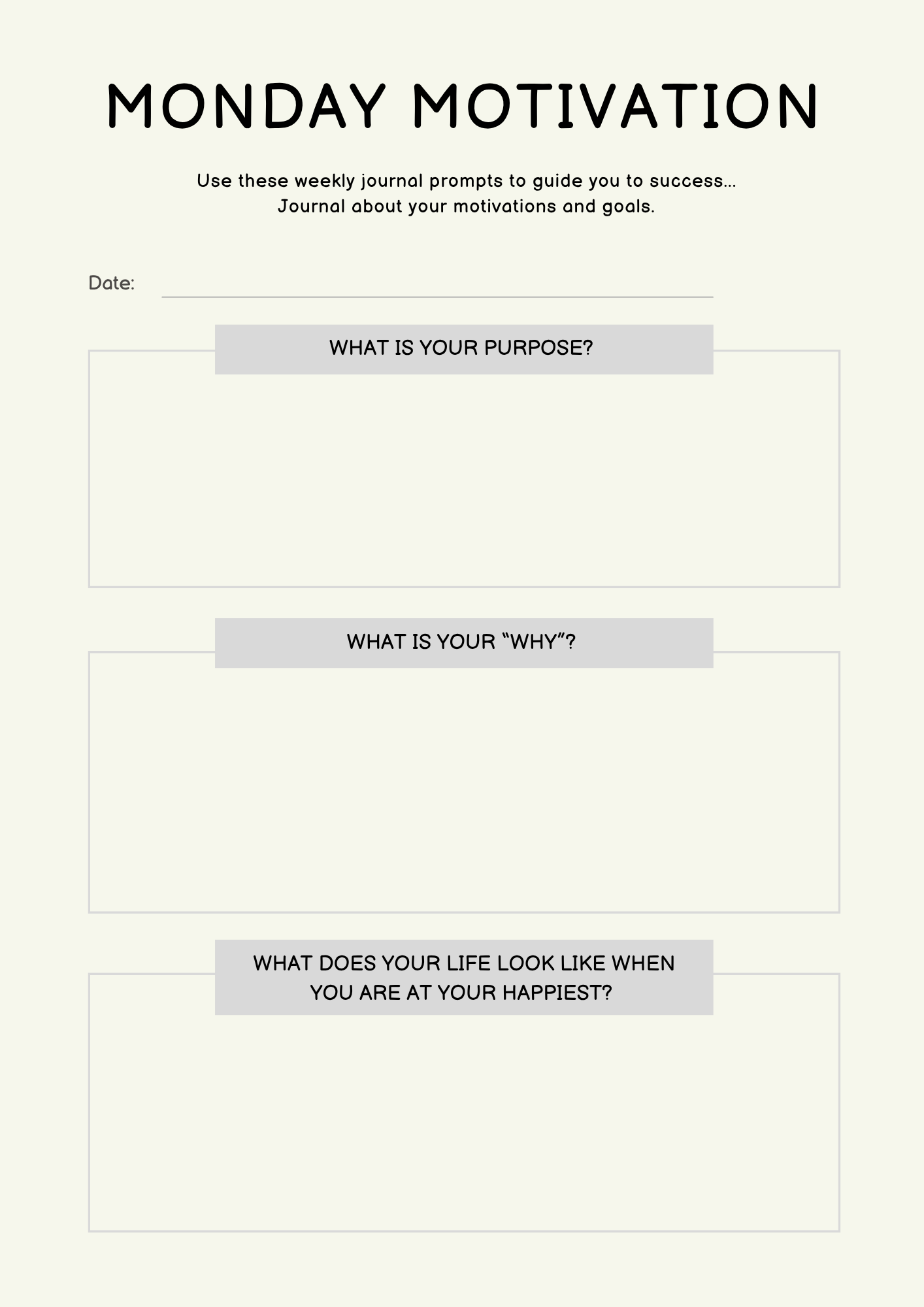 Personal Journaling Planner