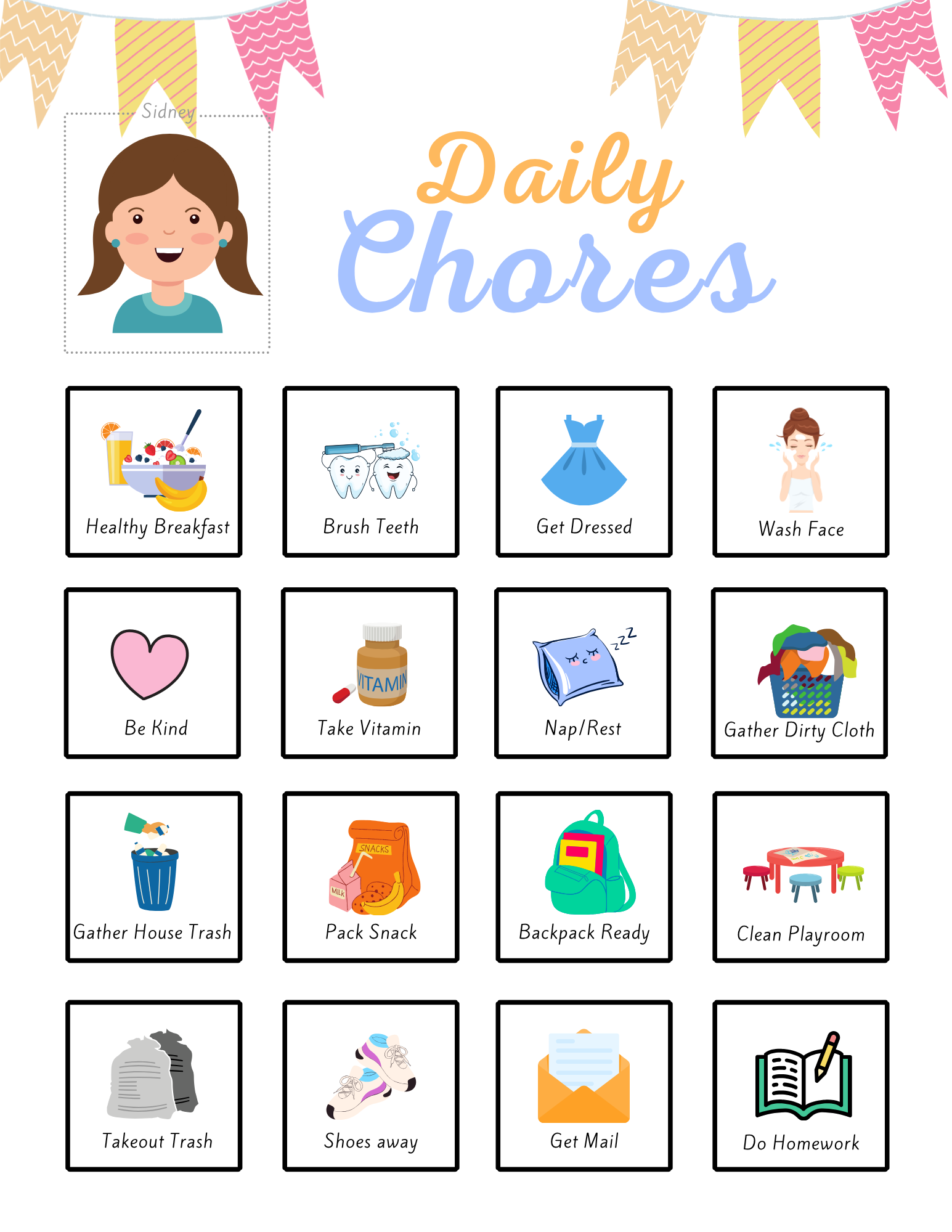 Kids Chore Chart