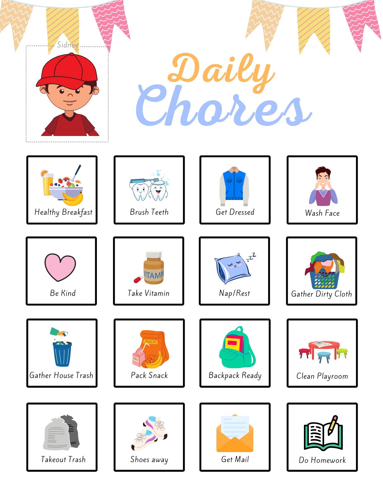 Kids Chore Chart
