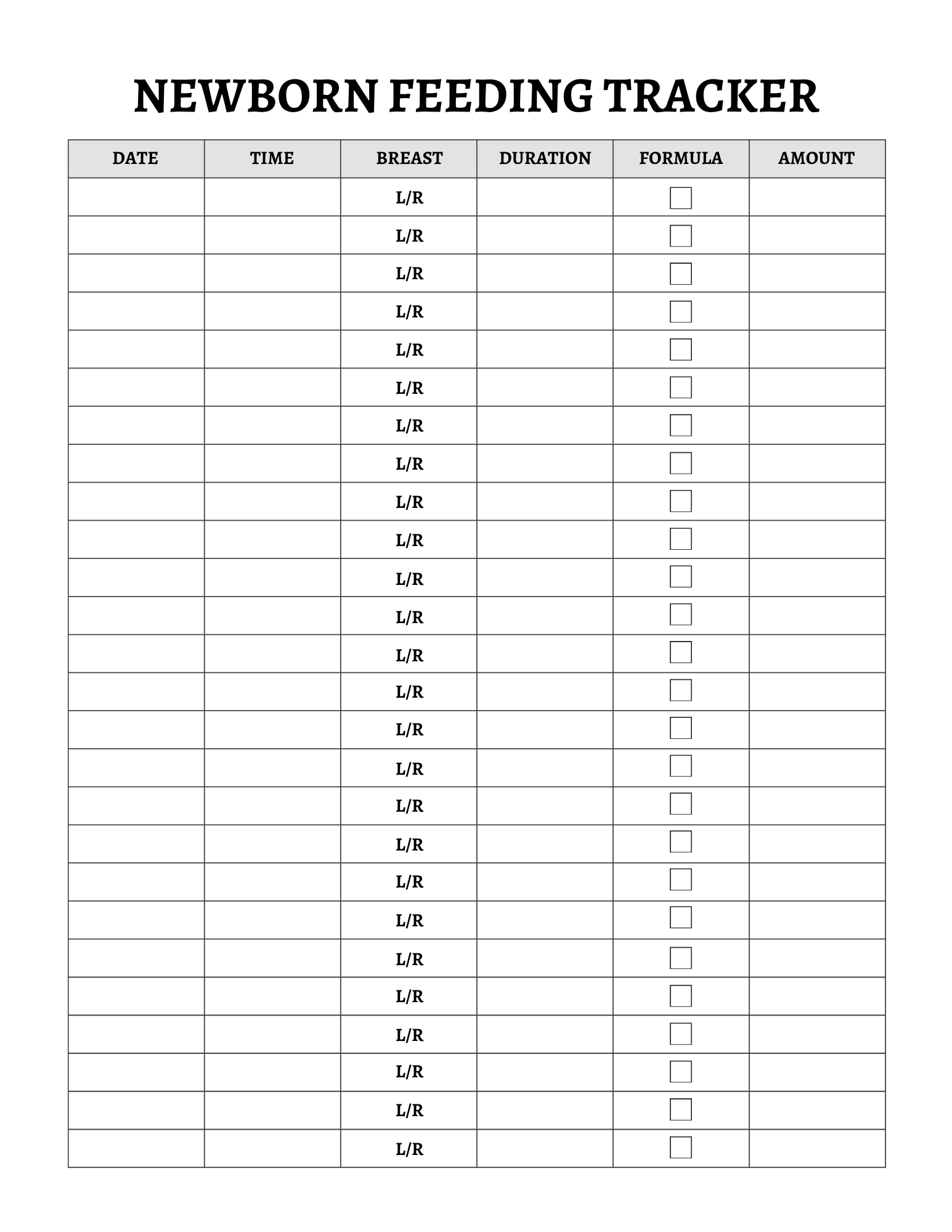 Newborn Planner