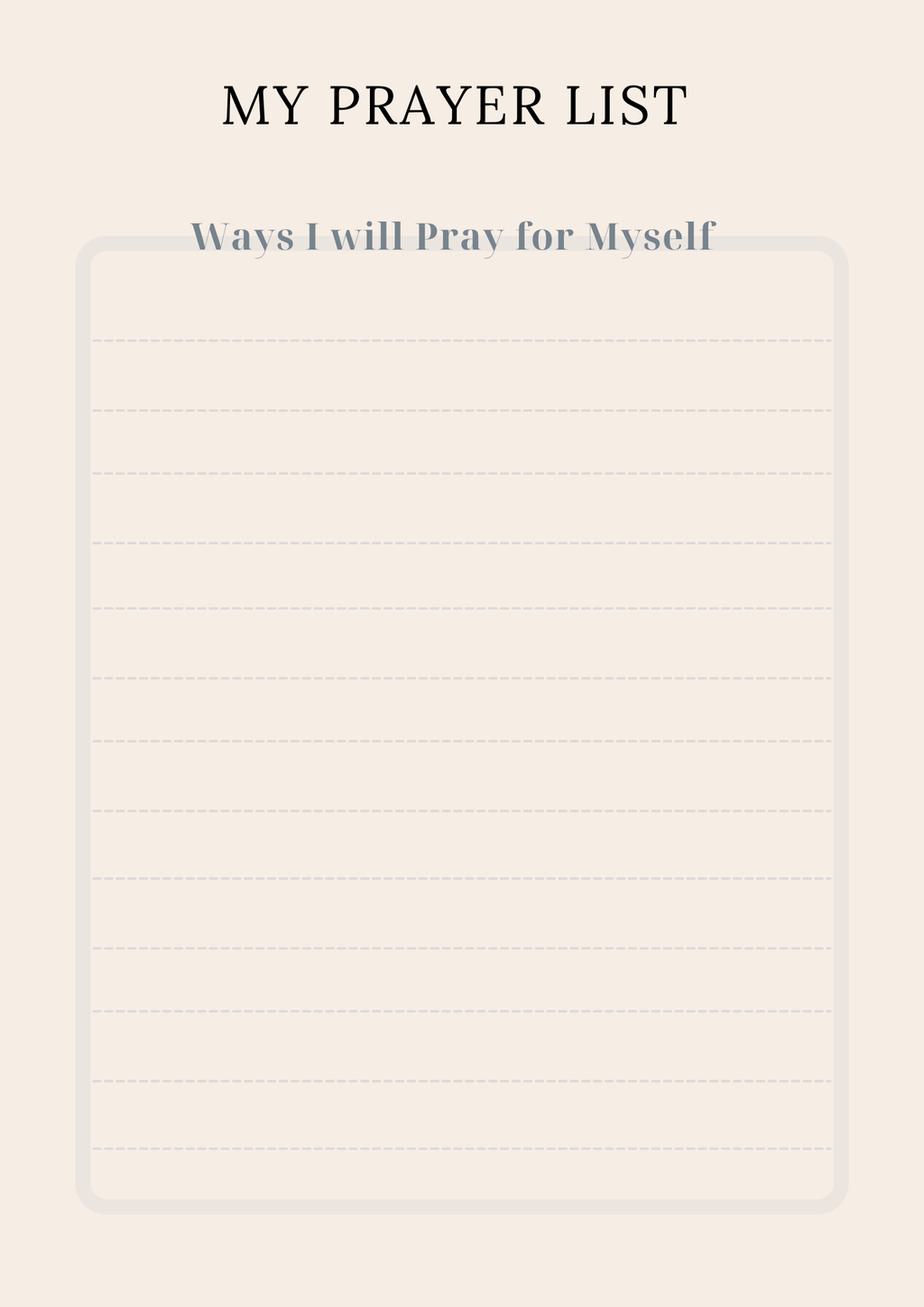 Abide in Prayer Journal-Digital Download