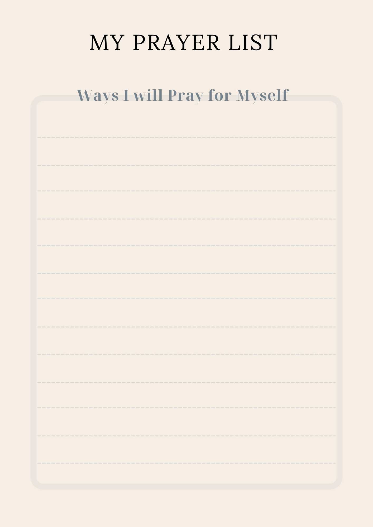 Abide in Prayer Journal-Digital Download