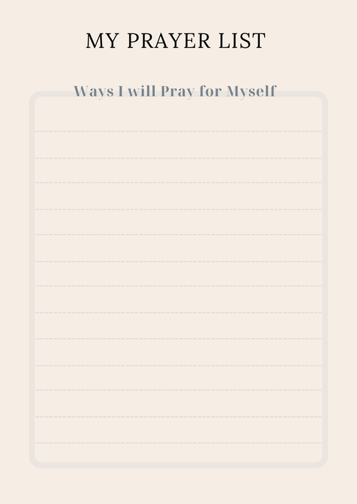 Abide in Prayer Journal-Digital Download