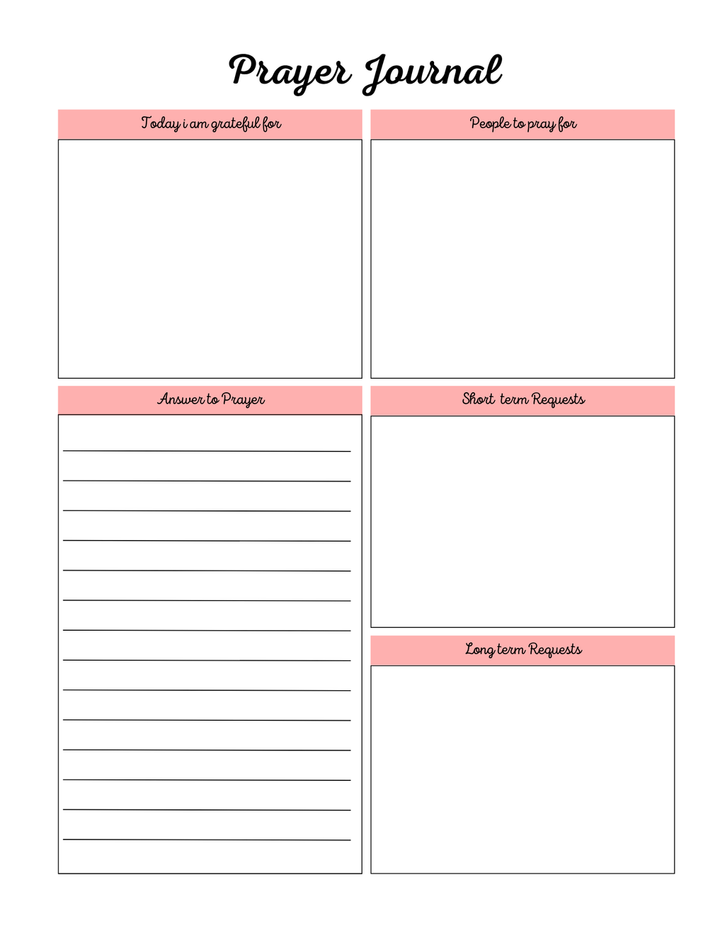 Ultimate Prayer Journal – Printable & Digital Faith Planner