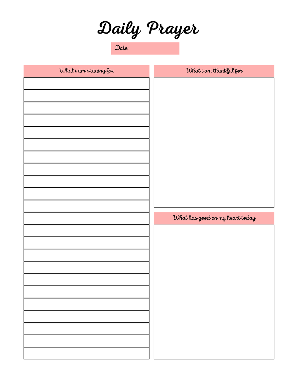 Ultimate Prayer Journal – Printable & Digital Faith Planner