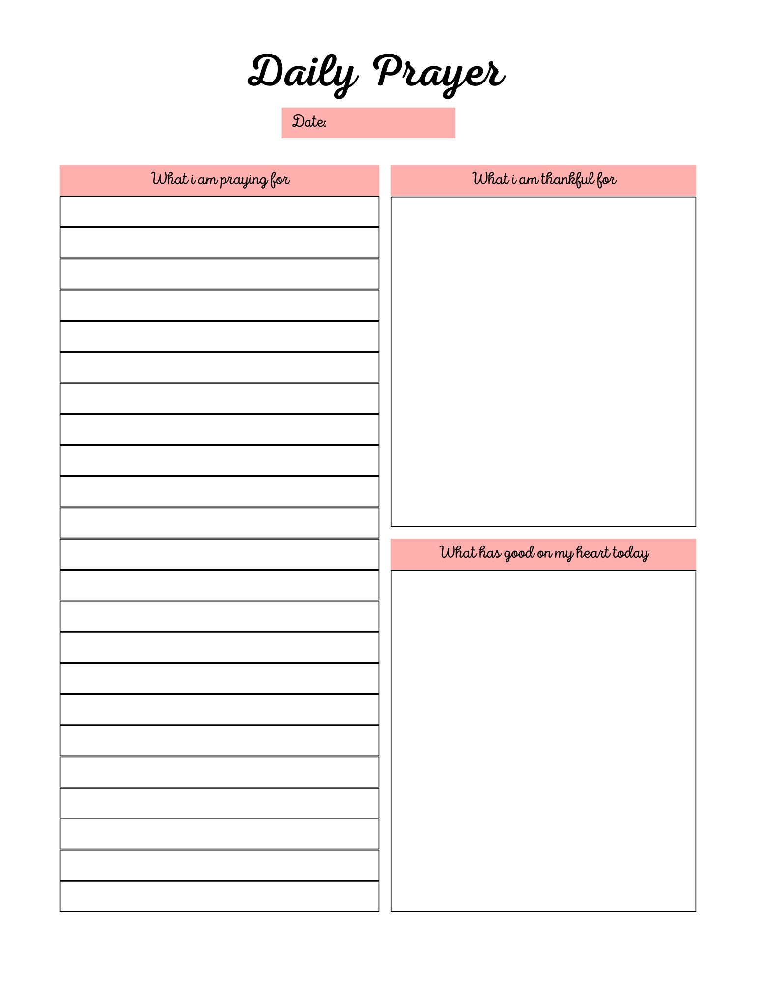Ultimate Prayer Journal – Printable & Digital Faith Planner