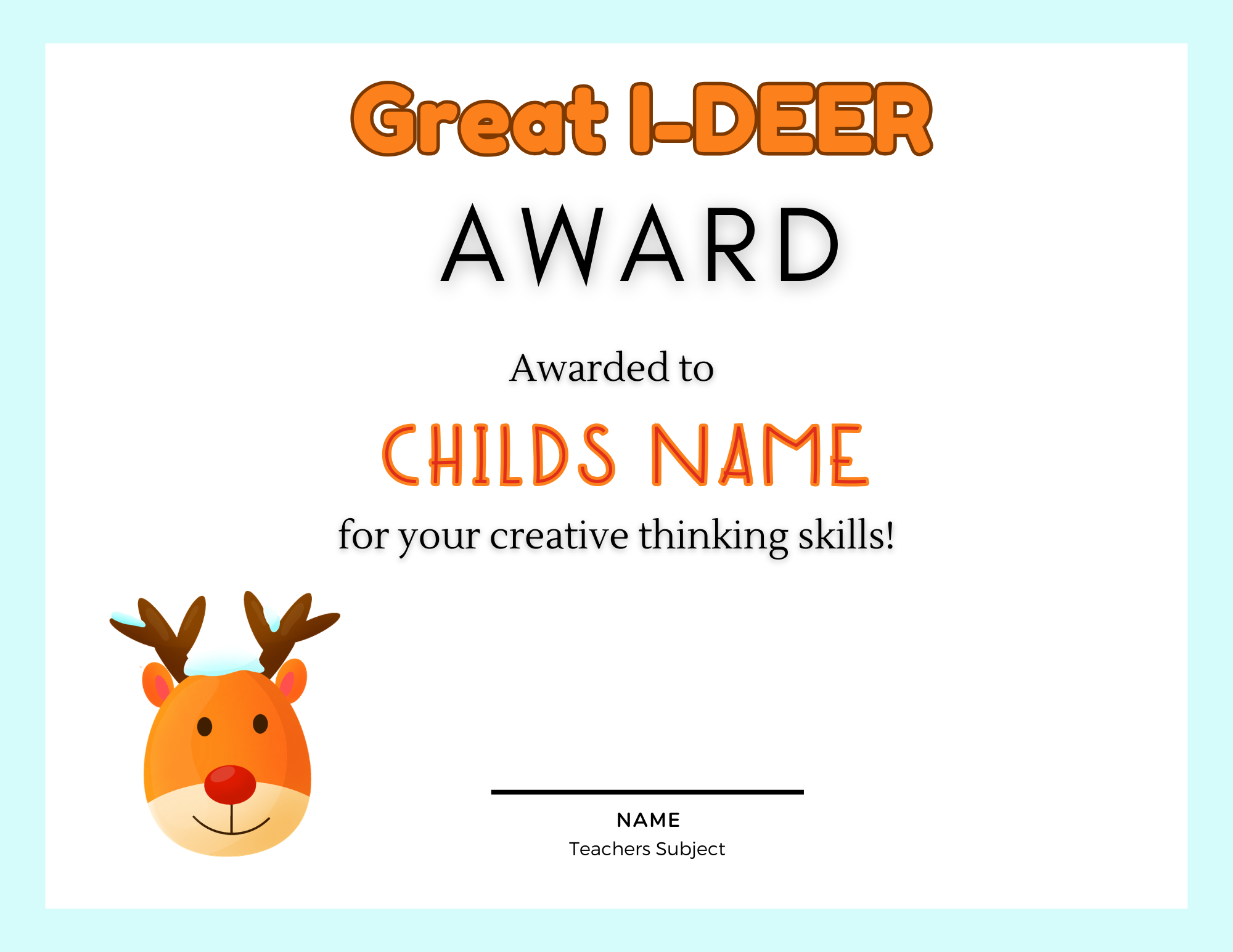 Teachers Awards for Students