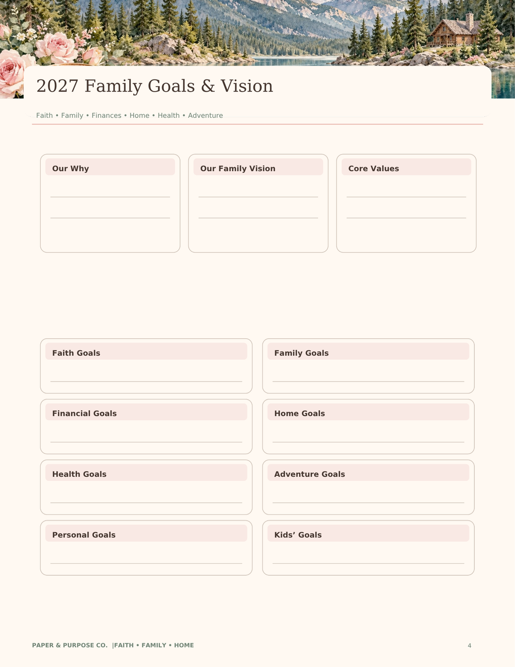 Faith • Family • Home 2027–2028 Christian Family Planner