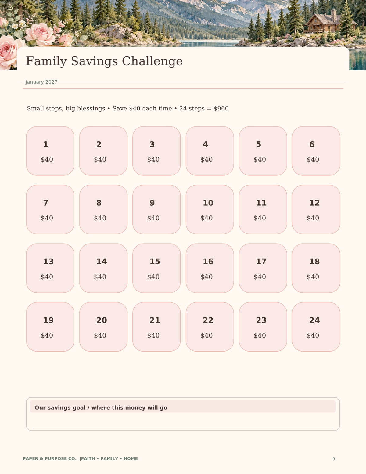 Faith • Family • Home 2027–2028 Christian Family Planner