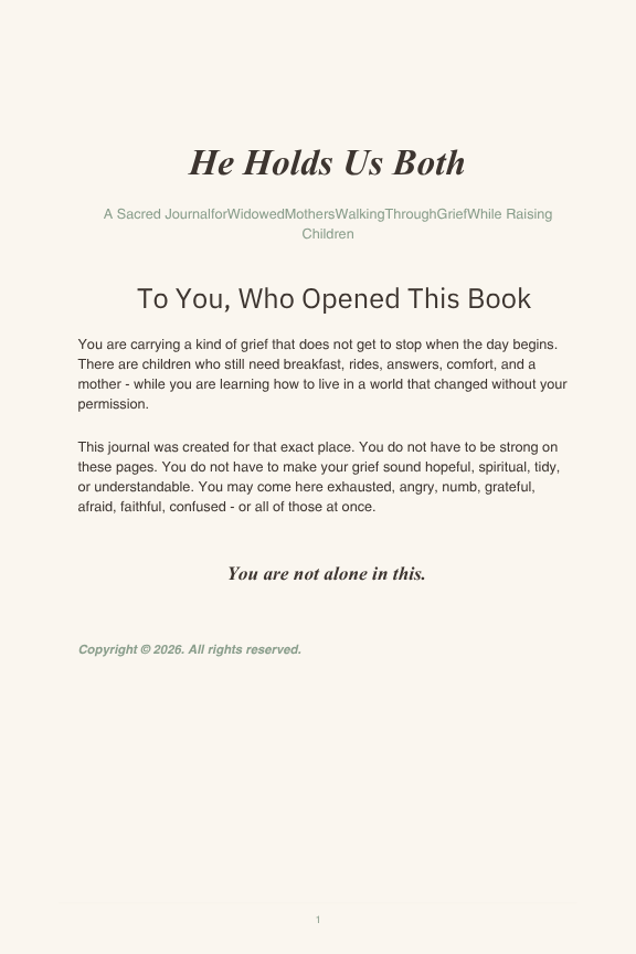 He Holds Us Both-Digital Download