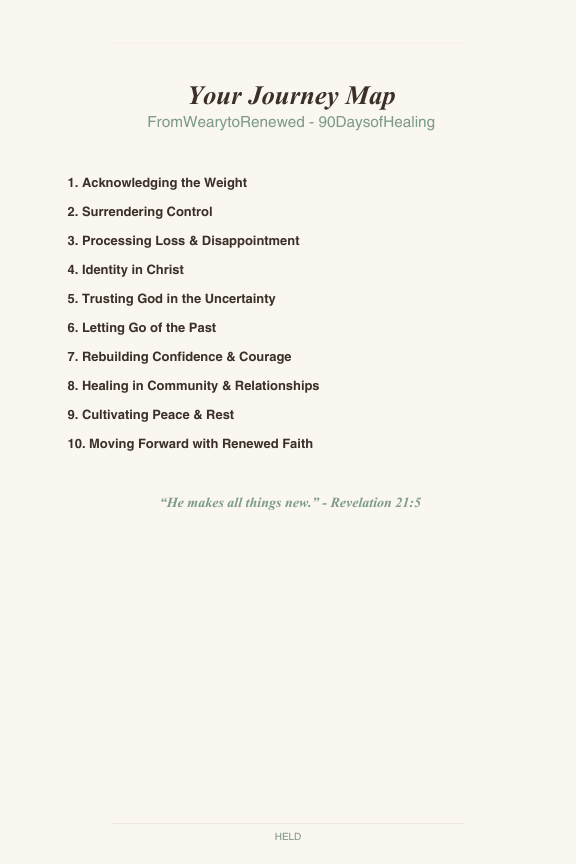 HELD: A 90-Day Healing & Reflection Journal-Digital