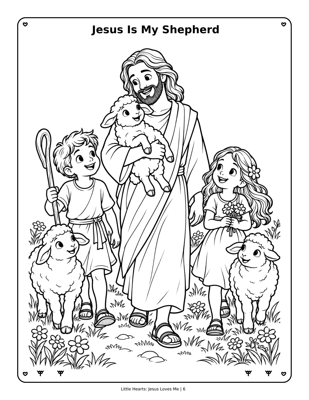 Little Hearts Big Faith Coloring Book-Paperback