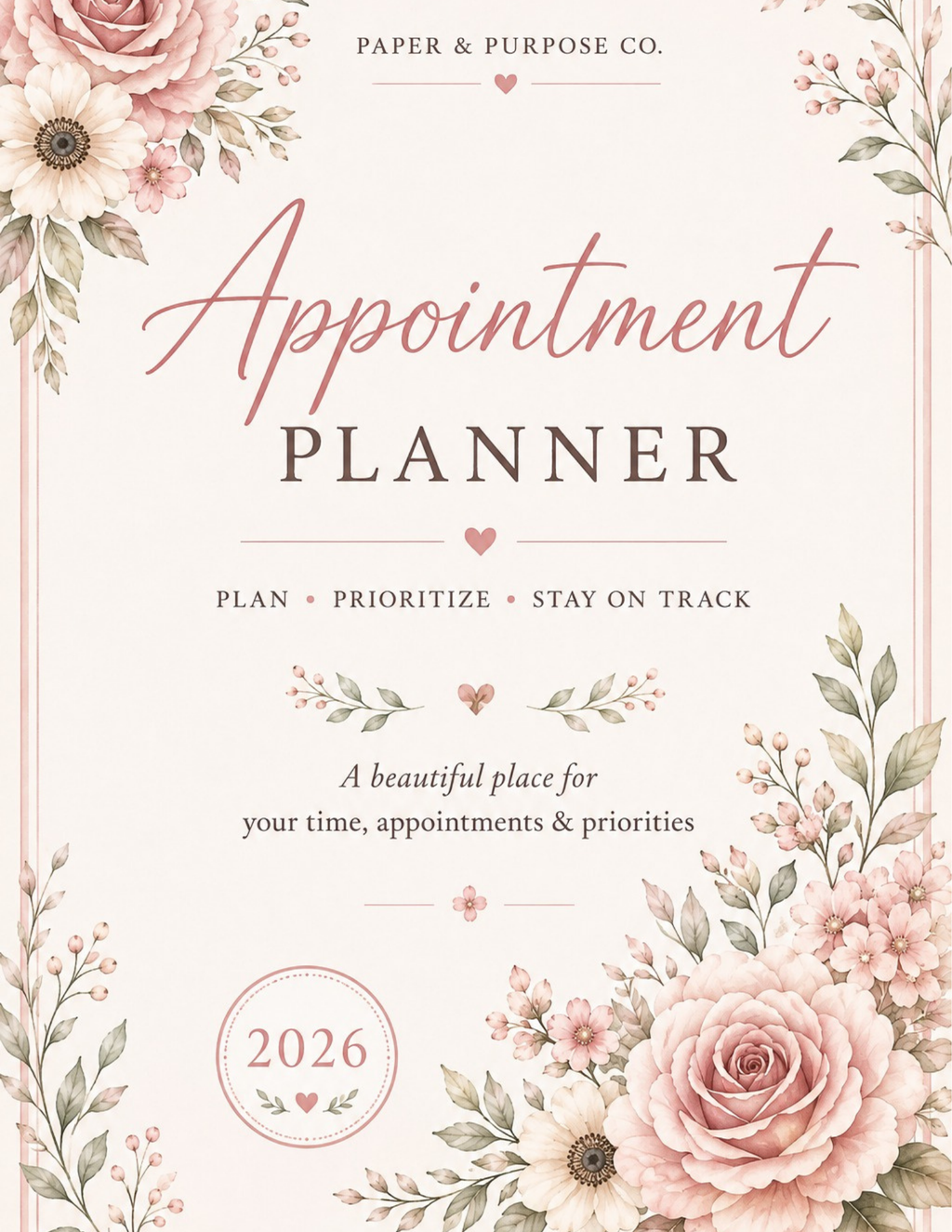 2026-2027 Appointment Planner Daily Schedule-Digital