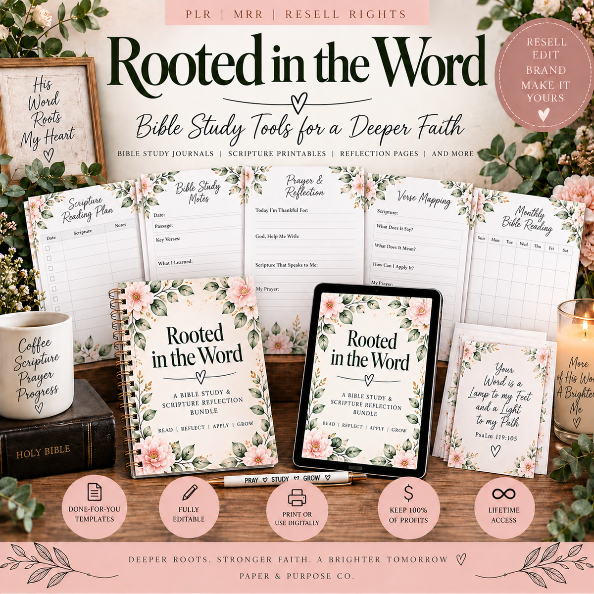 Rooted in the Word: Bible Study & Scripture MMR Bundle