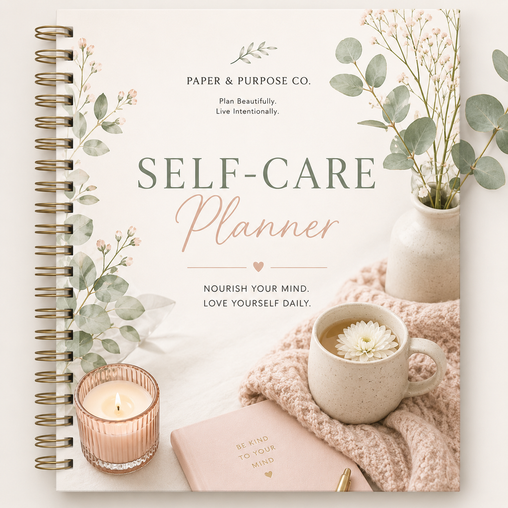 Ultimate Self- Care Planner --Printable & Digital Wellness Planner