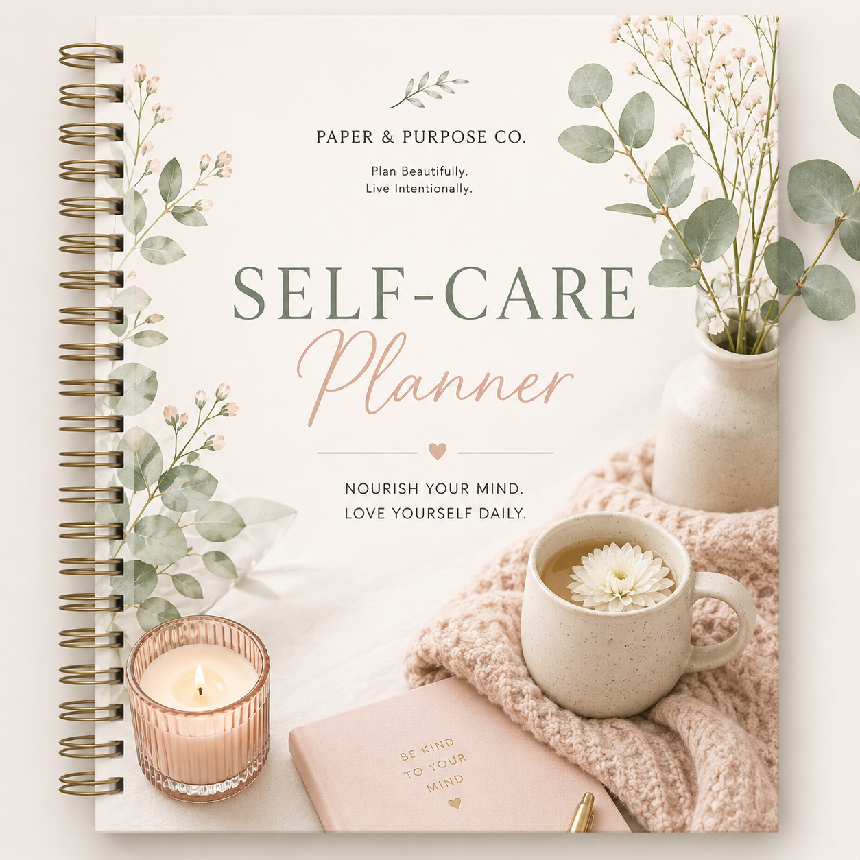 Ultimate Self- Care Planner --Printable & Digital Wellness Planner