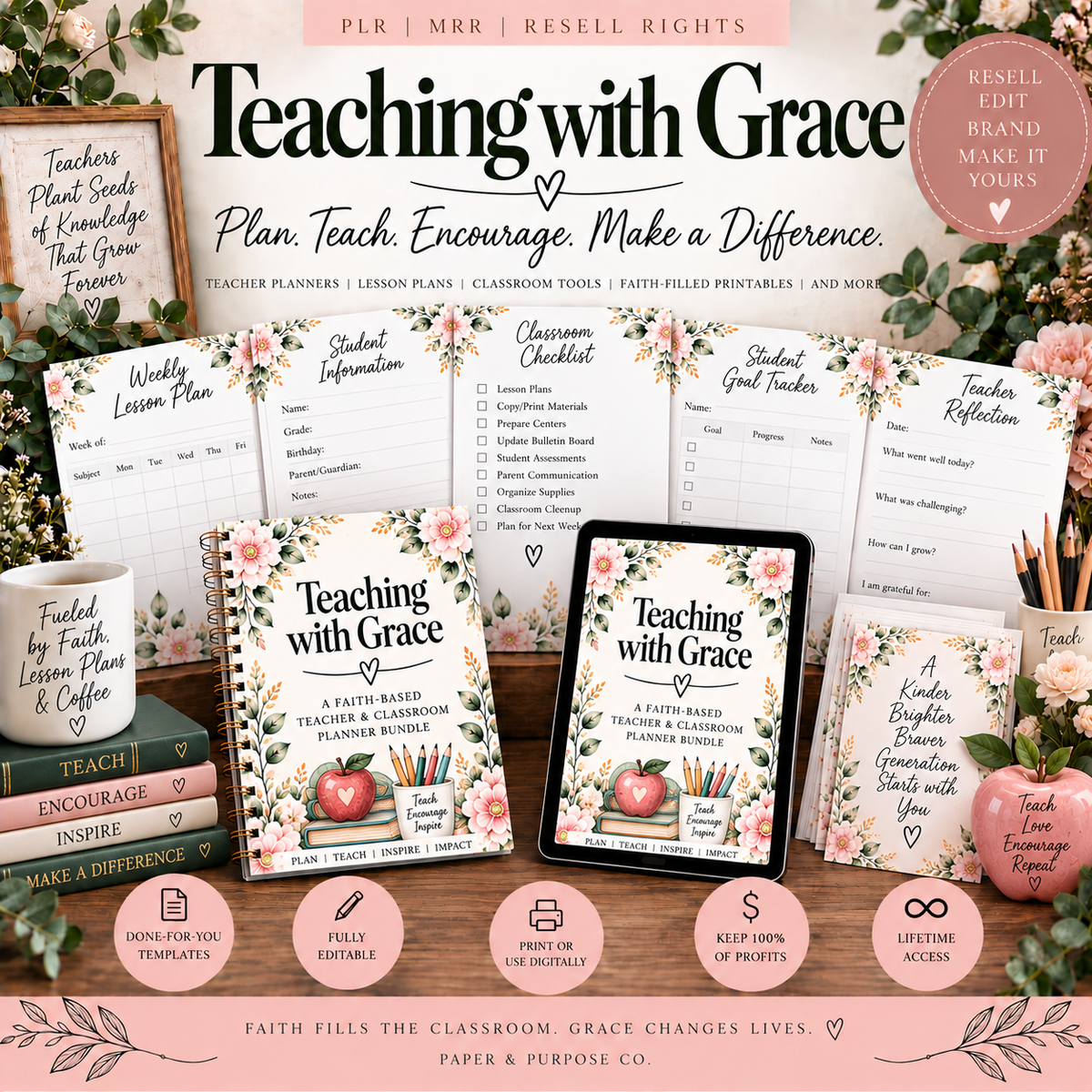Teaching with Grace: Christian Teacher Resources MMR Bundle